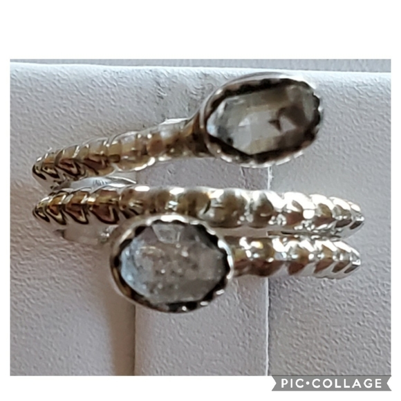Genuine Herkimer Diamond Ring Size 7